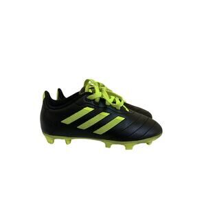 Adidas-Goletto-VII-Youth Soccer Cleats-Black-Green-Kids-Size 12‎